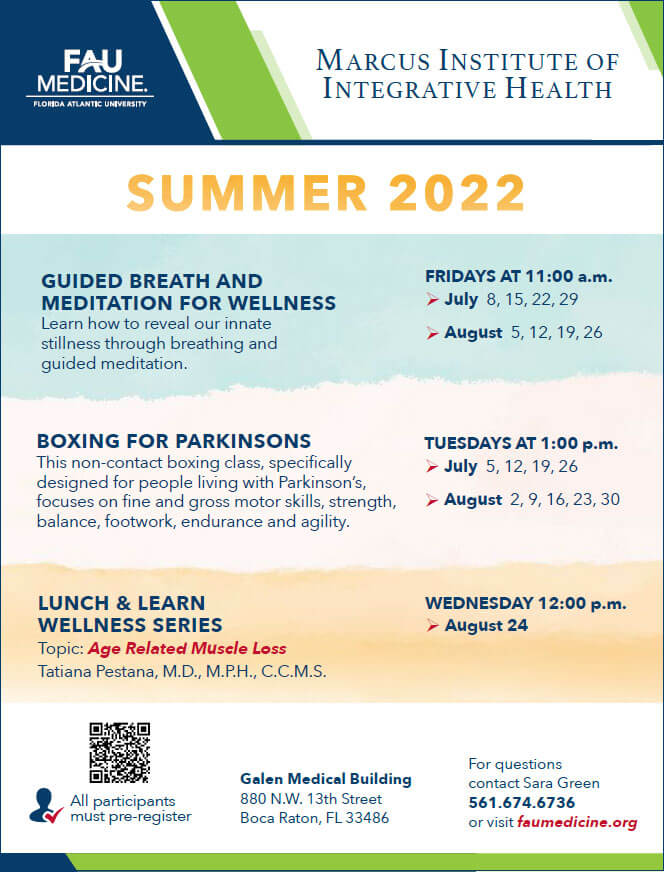 marcus institute summer 2022 activity schedule
